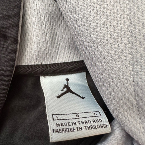 Jordan Black & Light Gray Hooded Zip Jacket - Picture 2 of 3